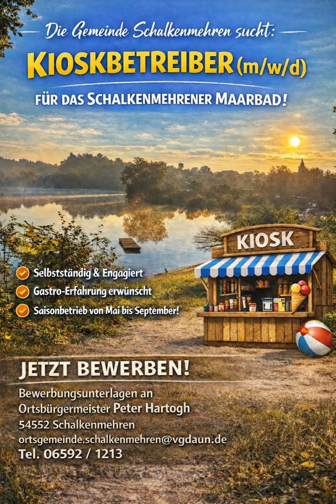 Kioskbetreiber gesucht